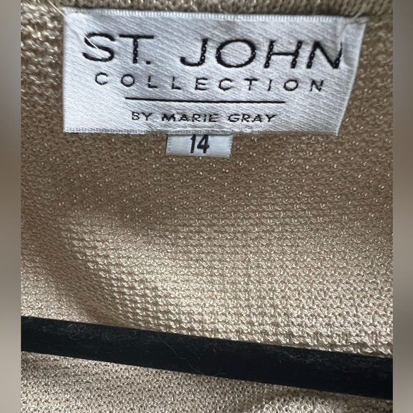 St. John Collection Marie Gray Blazer Jacket- 14 - Picture 8 of 9